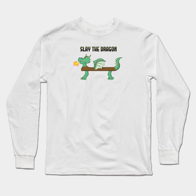 Slay the Dragon Beam Long Sleeve T-Shirt by Flipflytumble